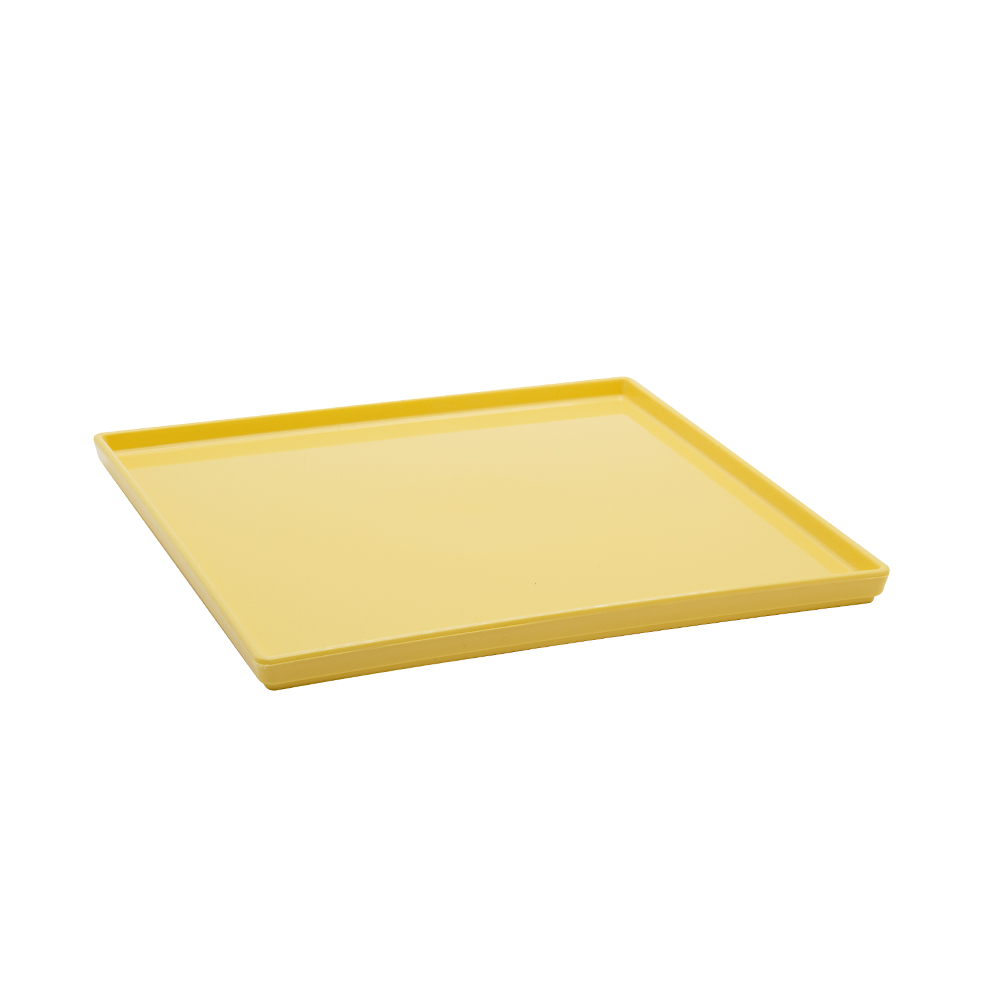 Prato Square 27 x 27 cm Amarelo