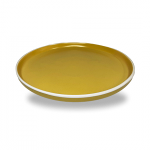 Prato de mesa nórdico amarelo