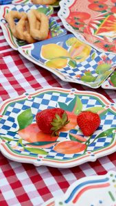 DOLCE VITA melamine dessert plate oranges