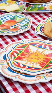 DOLCE VITA melamine dessert plate sun