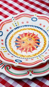 DOLCE VITA melamine soup plate sun